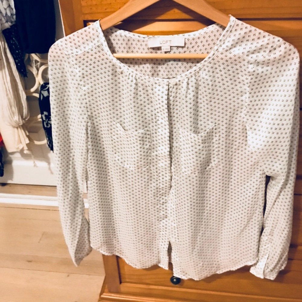 LOFT print blouse